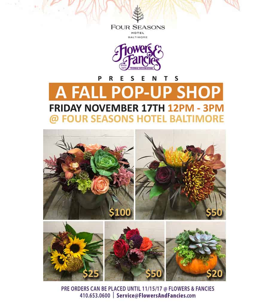 Visit Our POPUP Shop! Flowers & Fancies Flowers & Fancies